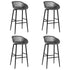 Swen Studio -  5 Piece Bar Set Black and Grey